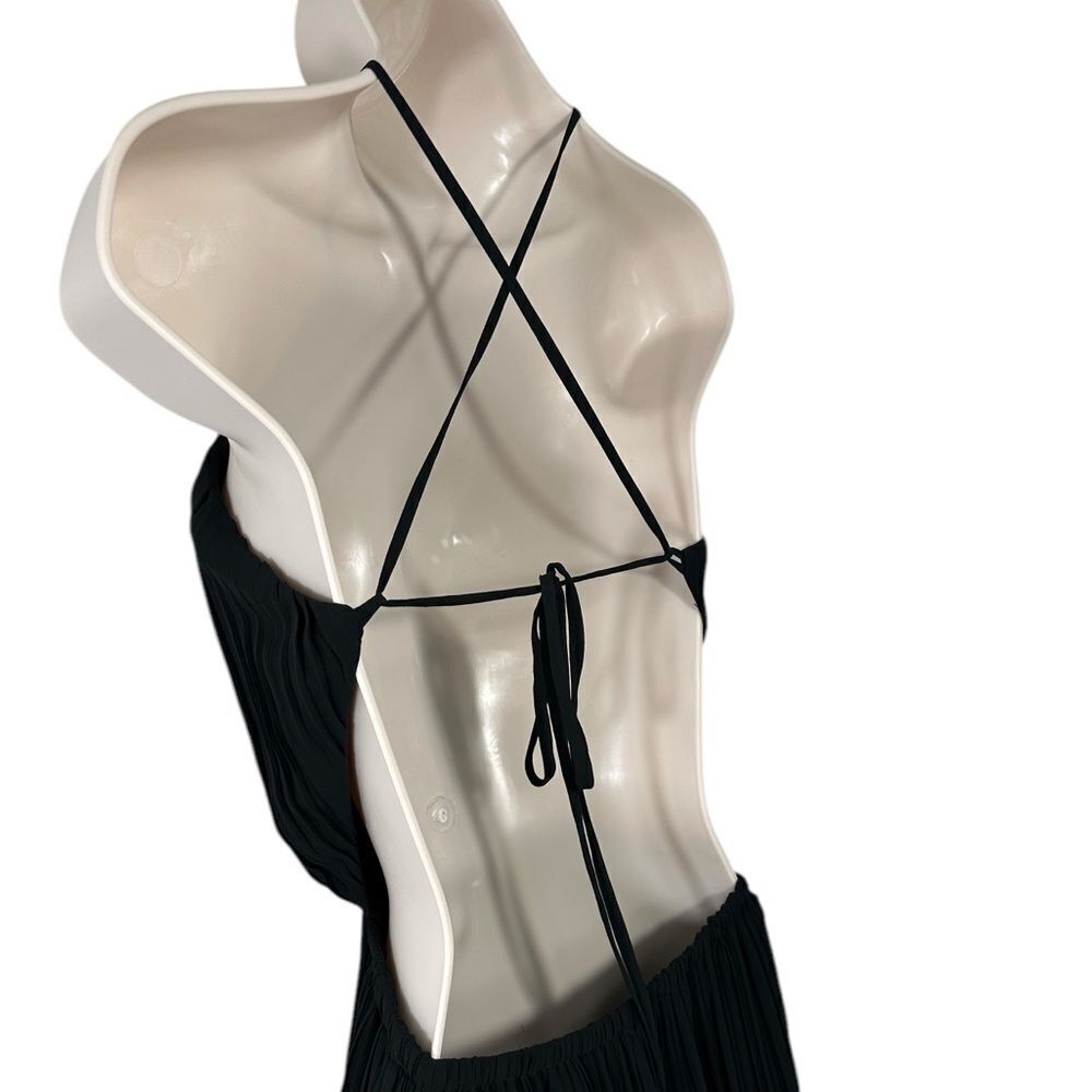 Bcbgeneration Black Pleated Open Back Side Slit M… - image 7